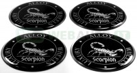 Embossed stickers for wheel covers "Scorpion"